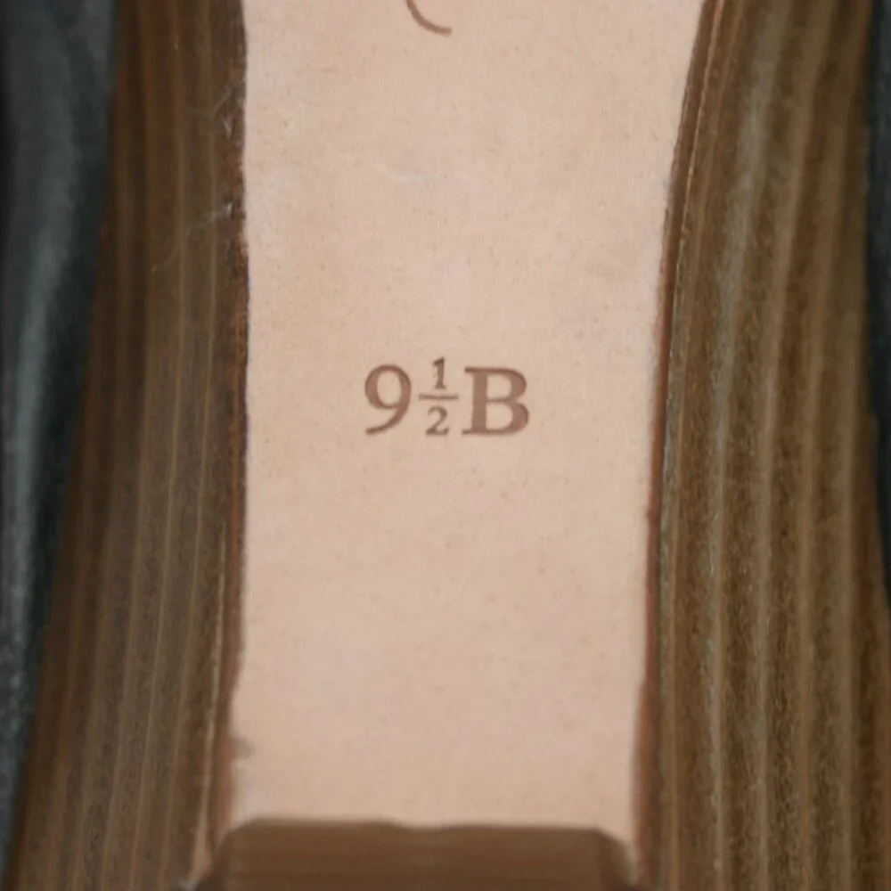 Cole Haan Ladies 9.5 Amari NikeAir Black Leather Open-toe Wedge Pump Heels Shoes - Picture 11 of 12